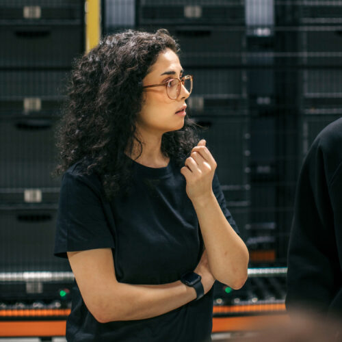 Women working in logistics environment
