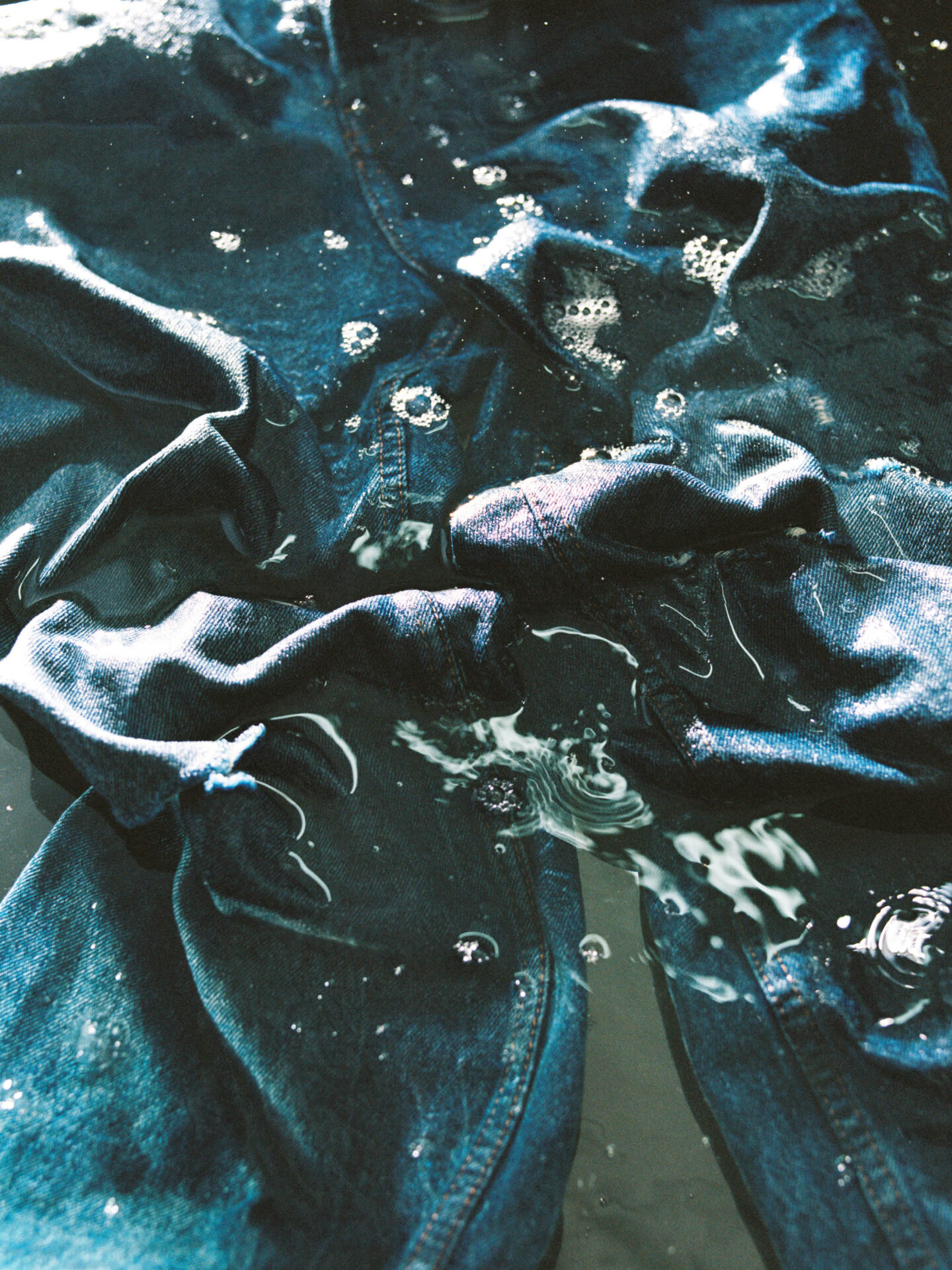 Denim in water