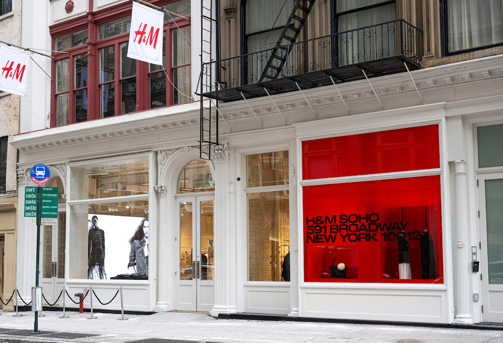 H&M Soho 591 Broadway store in New York City