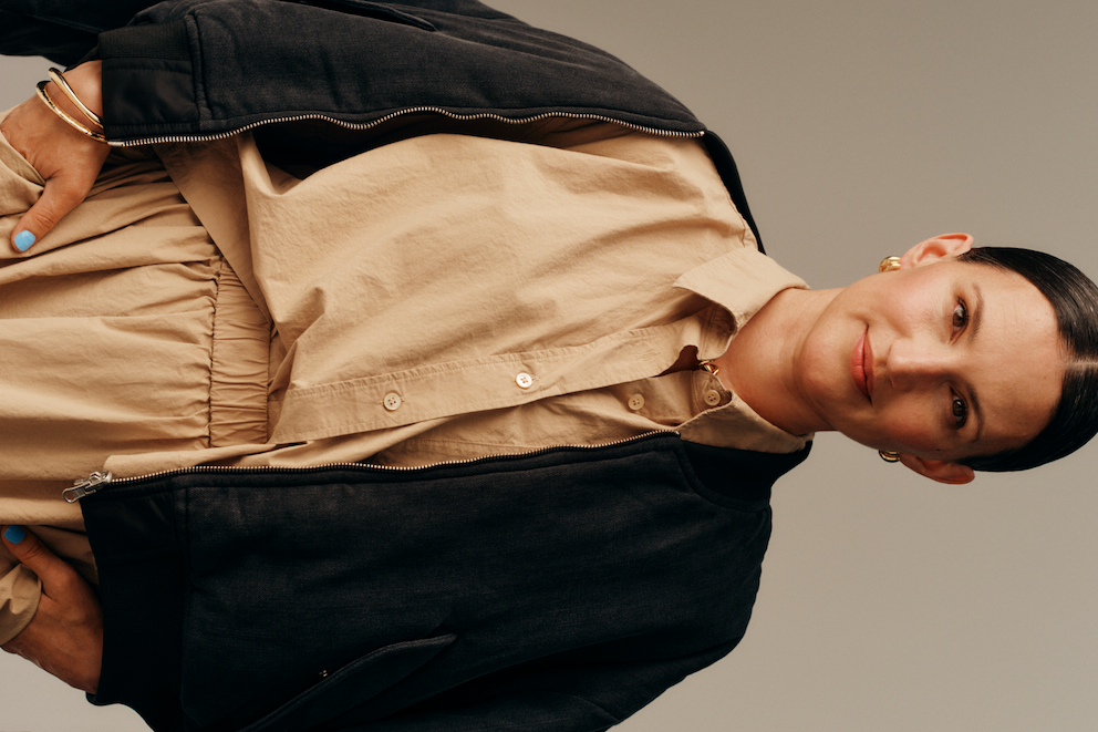 Sustainability expert facing the camera.