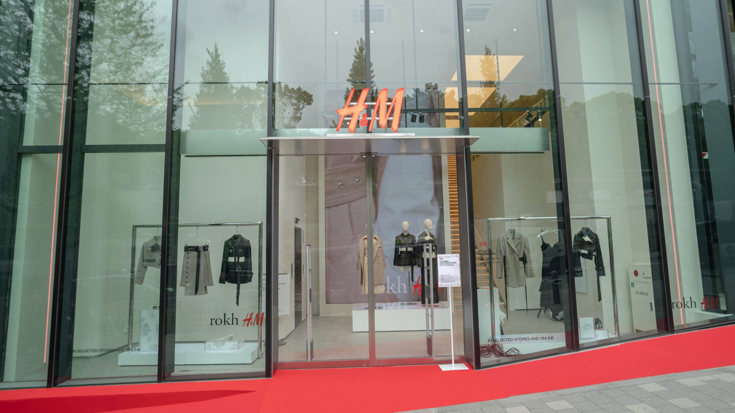 H&M Store facade in Japan