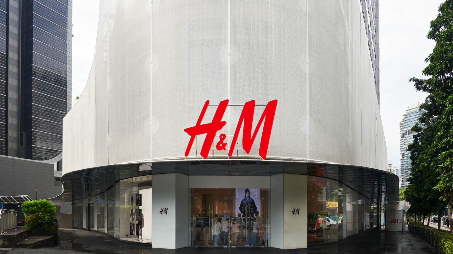 H&M Store facade in Singapore