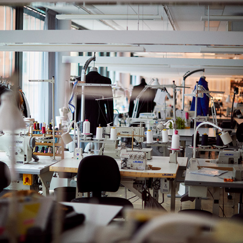 Workspace of H&M product developers.